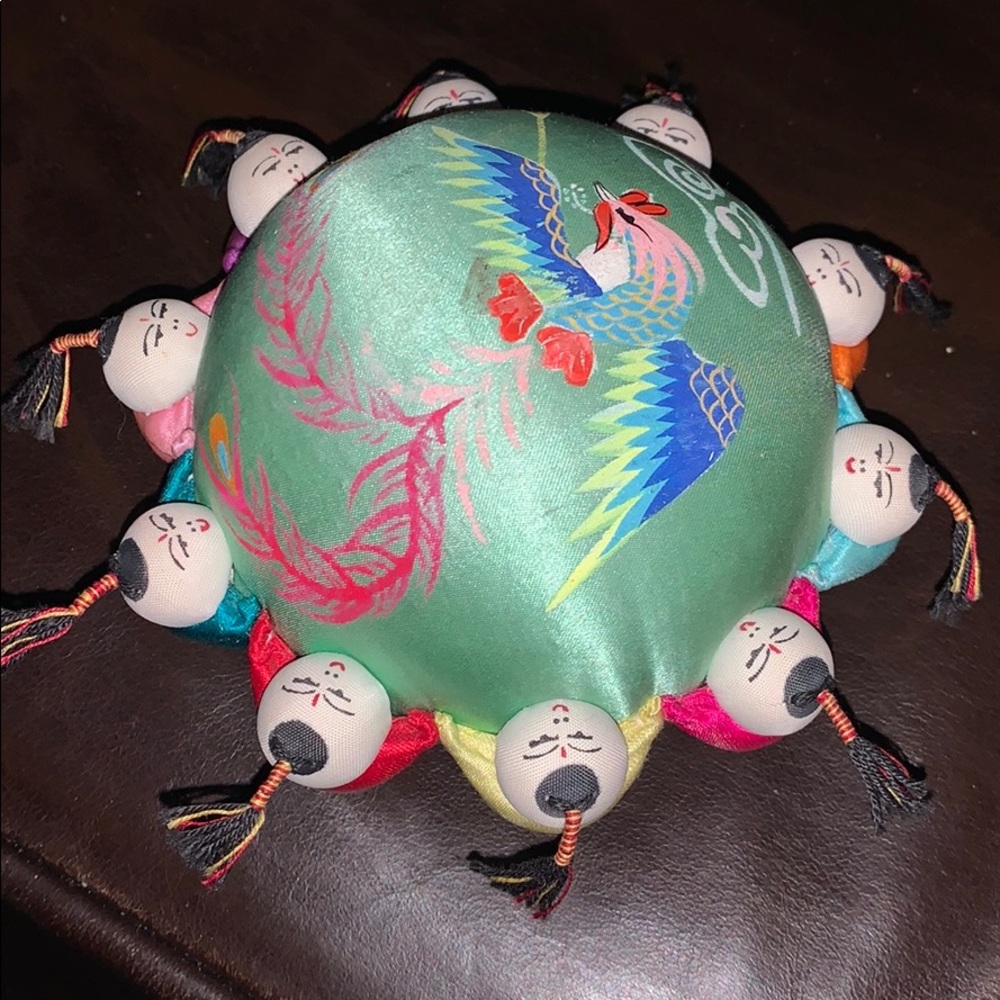 Vintage Chinese pin cushion